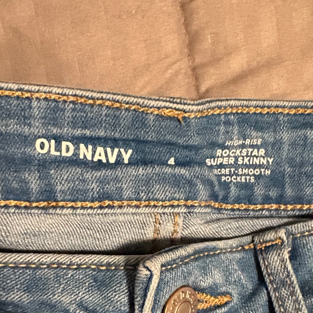 OLD NAVY High-Rise Rockstar Super Skinny Size 4 - Picture 7 of 9
